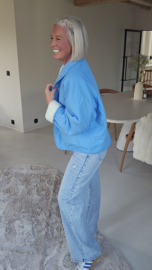 STEPHANIE reversible jacket blue