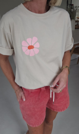 MADE FOR MORE cotton T-shirt beige