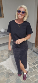 BASIC cotton T-shirt black