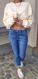 LORA relax jeans midi blue