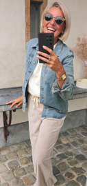 FLORI jeans shirt/jacket blue