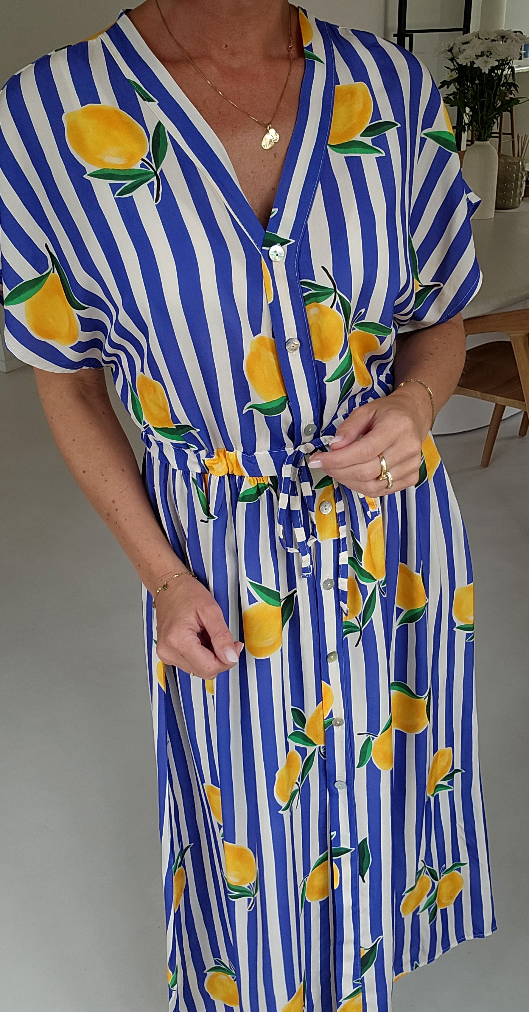 SUMMINE maxi viscose dress kobalt blue