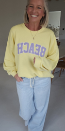 BEACH sweatshirt yellow