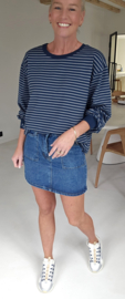ALEXIS sweatshirt striped navy