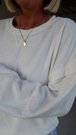 SOLIE sponge sweatshirt white