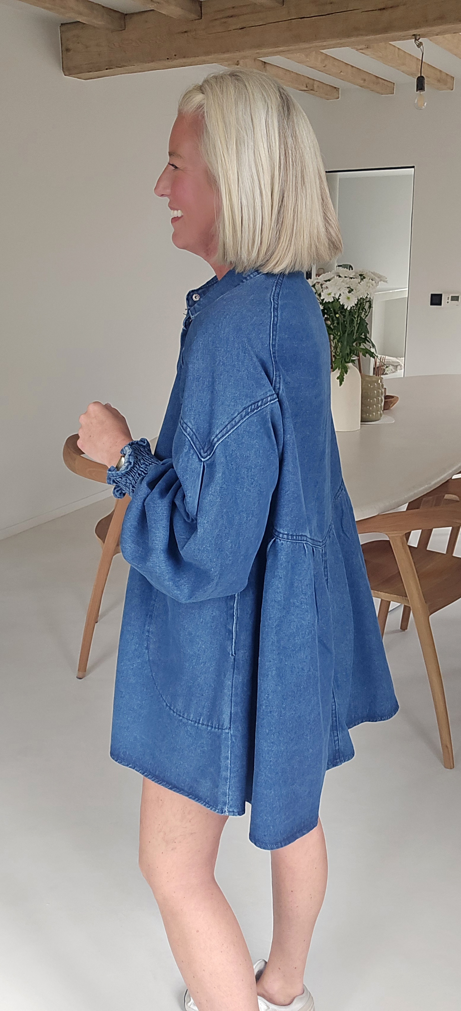 MOSIE jeans dress darker blue