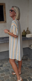 VERO striped terry dress khaki
