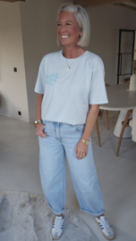LA DOLCE VITA LEMON tee soft blue