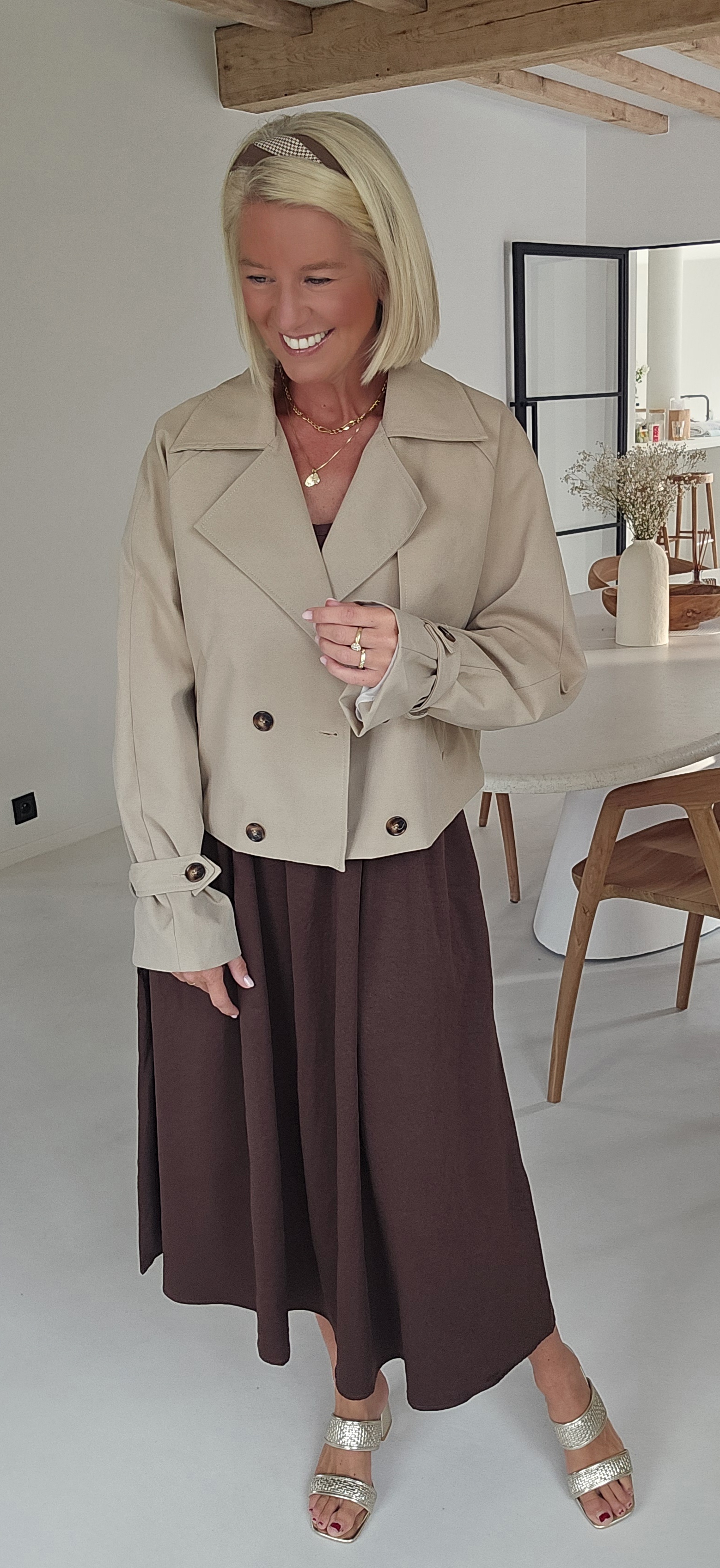 SEZANNA maxi dress chocolat