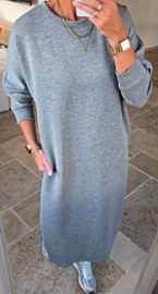 CELIA maxi sweatshirt dress grey
