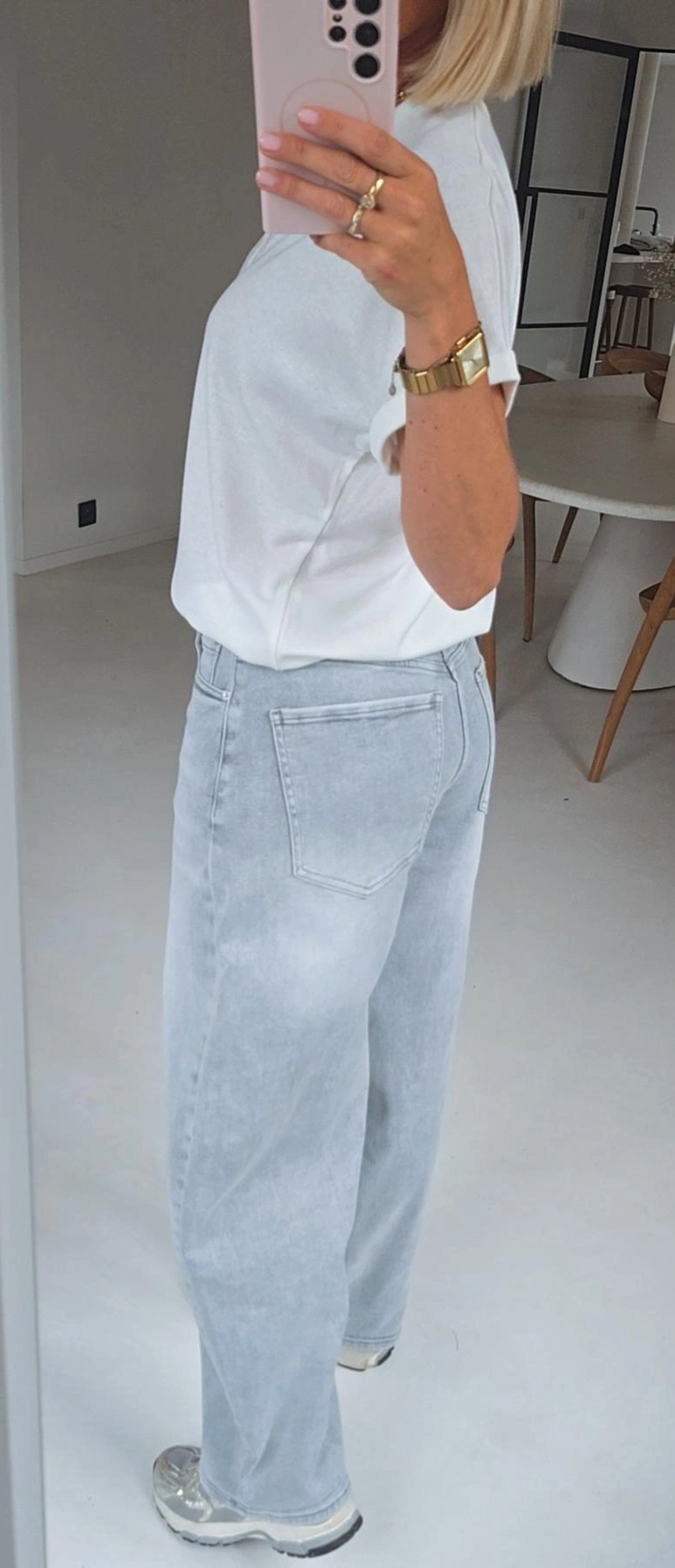LAUREN baggy balloon jeans soft grey