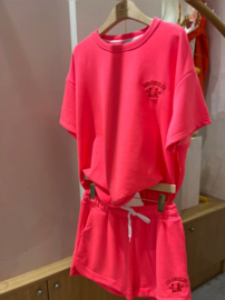 LA jogger set neon pink