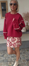 JUNE fleece sweatshirt burgundy