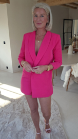 VAYA power blazer playsuit fuschia