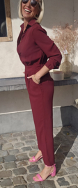 ANNA jumpsuit burgundy