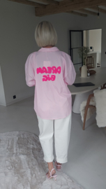 DREAM BIG striped shirt pink