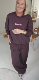 ICONIC sweatshirt chocolat