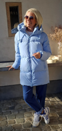 TRIX shorter winter puffer coat blue