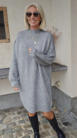 JANIE midi knit dress grey