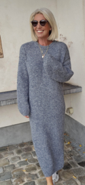 MANDINE maxi knit dress darker melêe grey