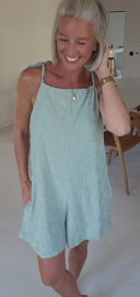 JOLIA sleeveless terry playsuit soft mint