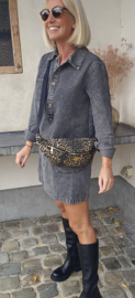 THE PERFECT jeans dress grey