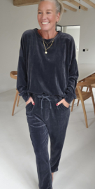 VERO soft velvet jogger set anthracite