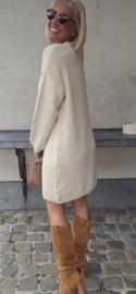 MANDINE midi knit dress cream