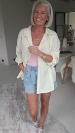 DREAM BIG striped shirt yellow