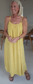 DODI maxi terry dress banana yellow