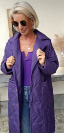 ANDA maxi jacket violet