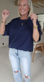 STANNIE short-sleeved sweatshirt navy