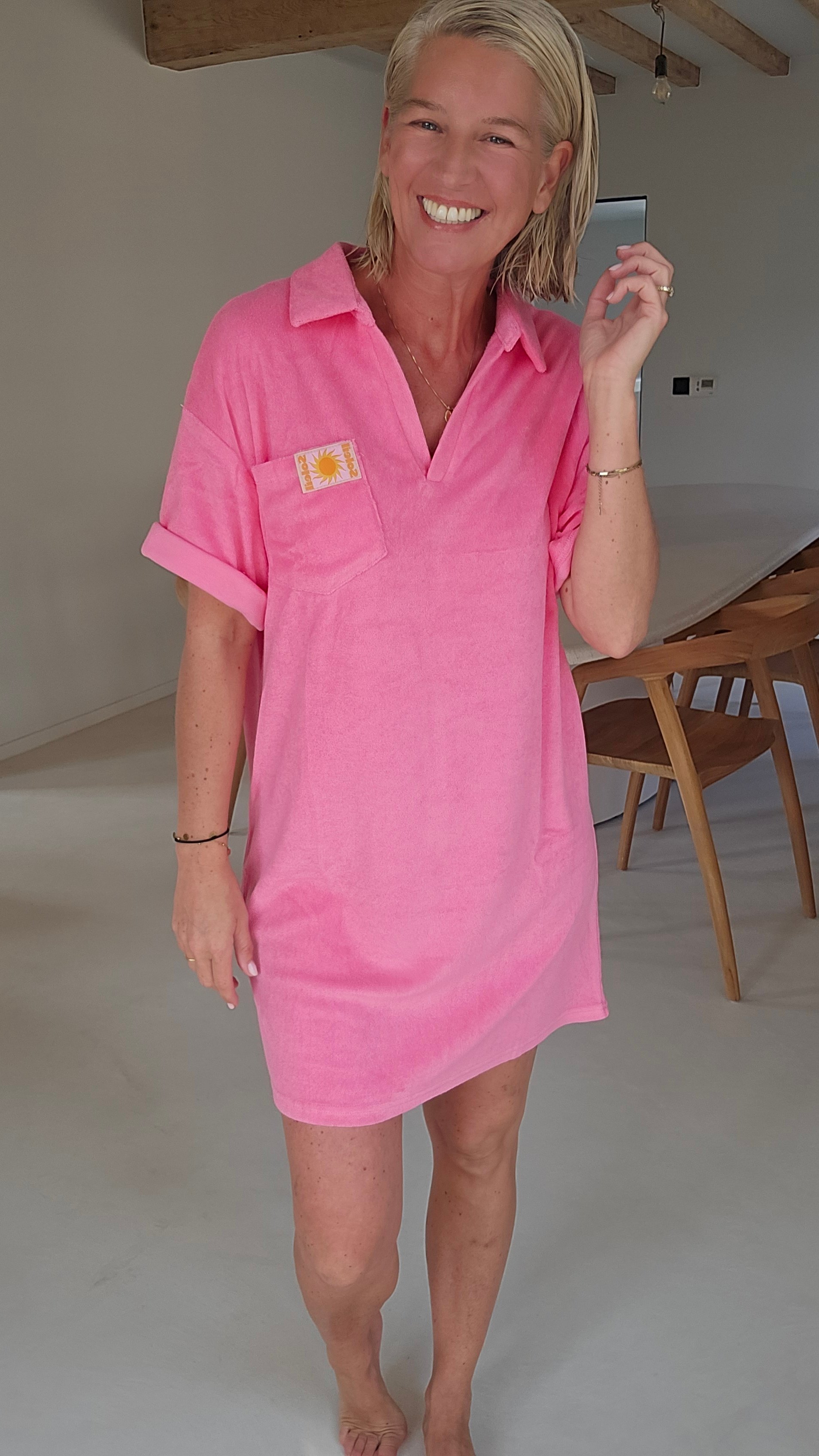 SISI terry dress pink