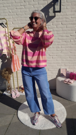 CANDY CRUSH sweatshirt salmon fuschia