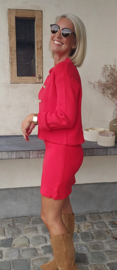BONITA 2 knit set christmas red