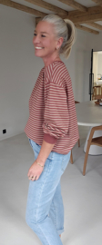 ALEXIS sweatshirt striped terra