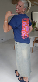 LE SOLEIL cotton T-shirt navy