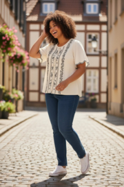 SOFIA cotton blouse curve