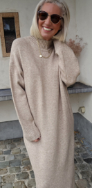 CARLA maxi knit dress soft camel tall line