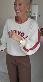 LOVELY GIRL sweatshirt ecru