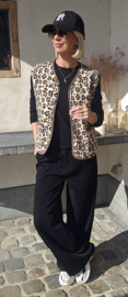 MELIA sleeveless teddy jacket leo