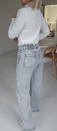 MARIT wide leg jeans soft grey