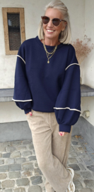 JUNE fleece sweatshirt navy