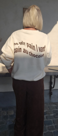 PAIN AU CHOCOLAT sweatshirt vanilla - choco