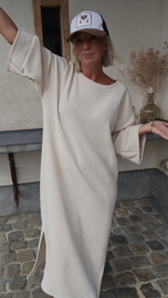 MANDU soft velvet maxi dress vanilla