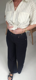 MEREDITH wide leg jeans black
