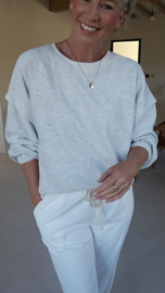 SOLIE sponge sweatshirt soft grey