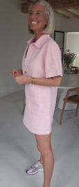 THE PERFECT JEANS dress short-sleeved pink
