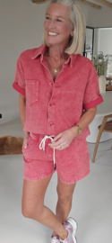 KAE jeans shorts cranberry