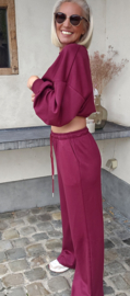 BASIC sweatshirt jogger pants burgundy